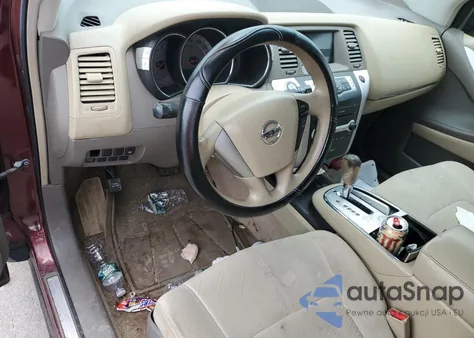 2009 Nissan Murano S z USA, uszkodzony, nr VIN JN8AZ18W89W140627